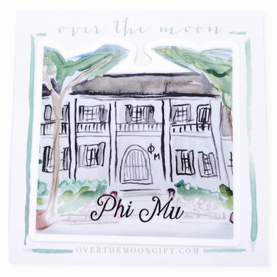 PHI MU LSU HOUSE DECAL