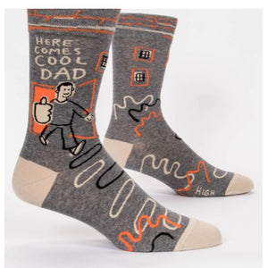 HERE COMES COOL DAD MENS SOCKS