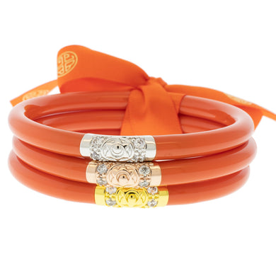 CORAL THREE KINGS ALL WEATHER BANGLE SET OF 3