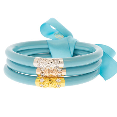 TURQUOISE THREE KINGS ALL WEATHER BANGLE SET OF 3