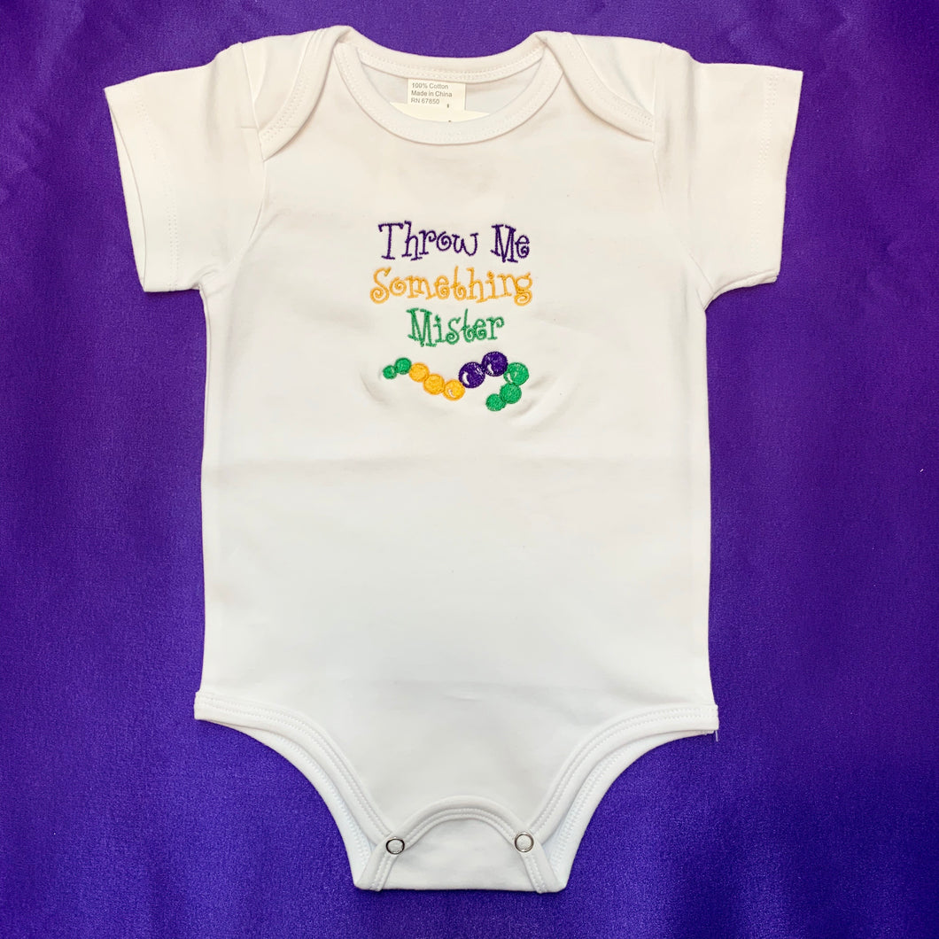 THROW ME SOMETHING MISTER BABY ONESIE 12 MONTH