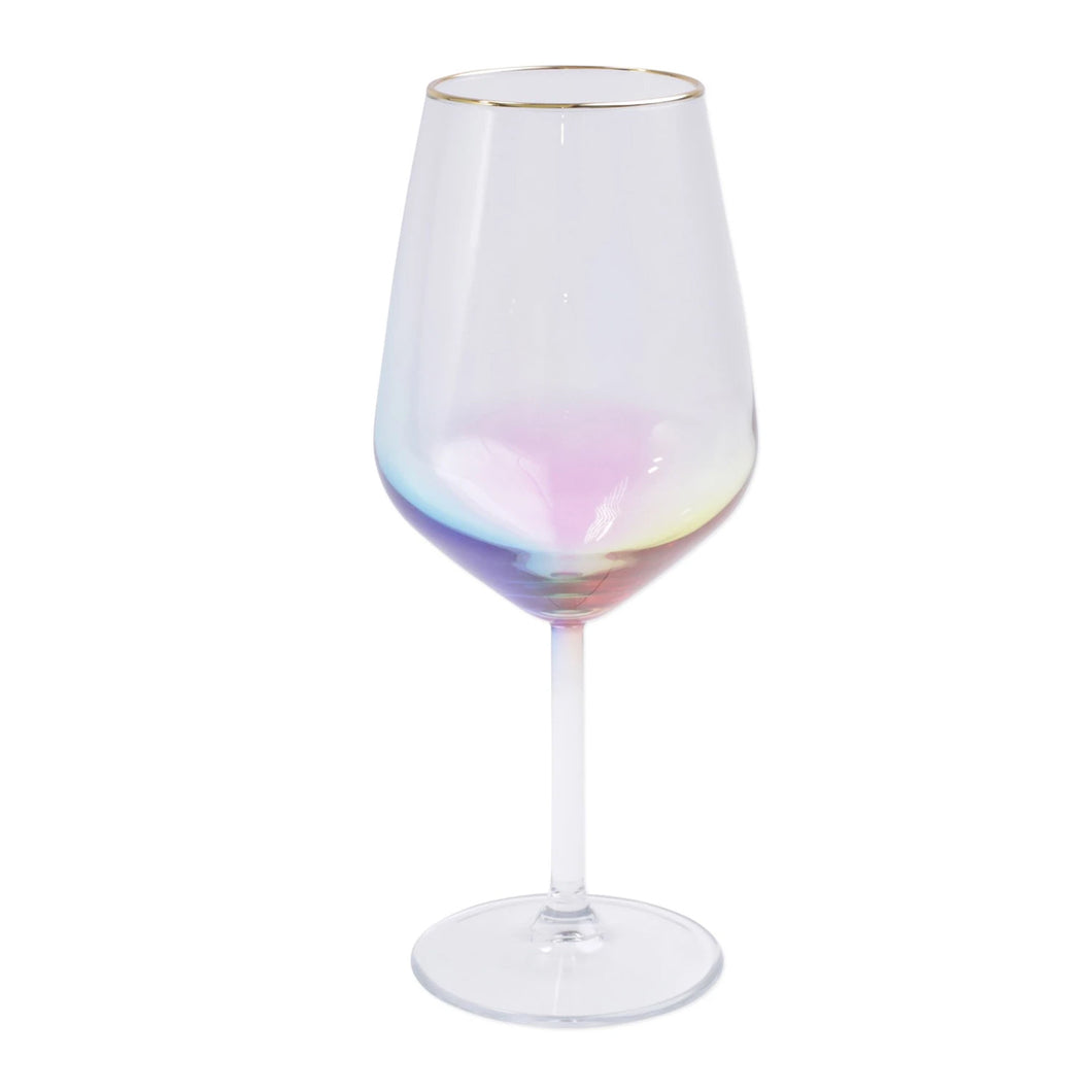 RAINBOW STEMMED WINE GLASS
