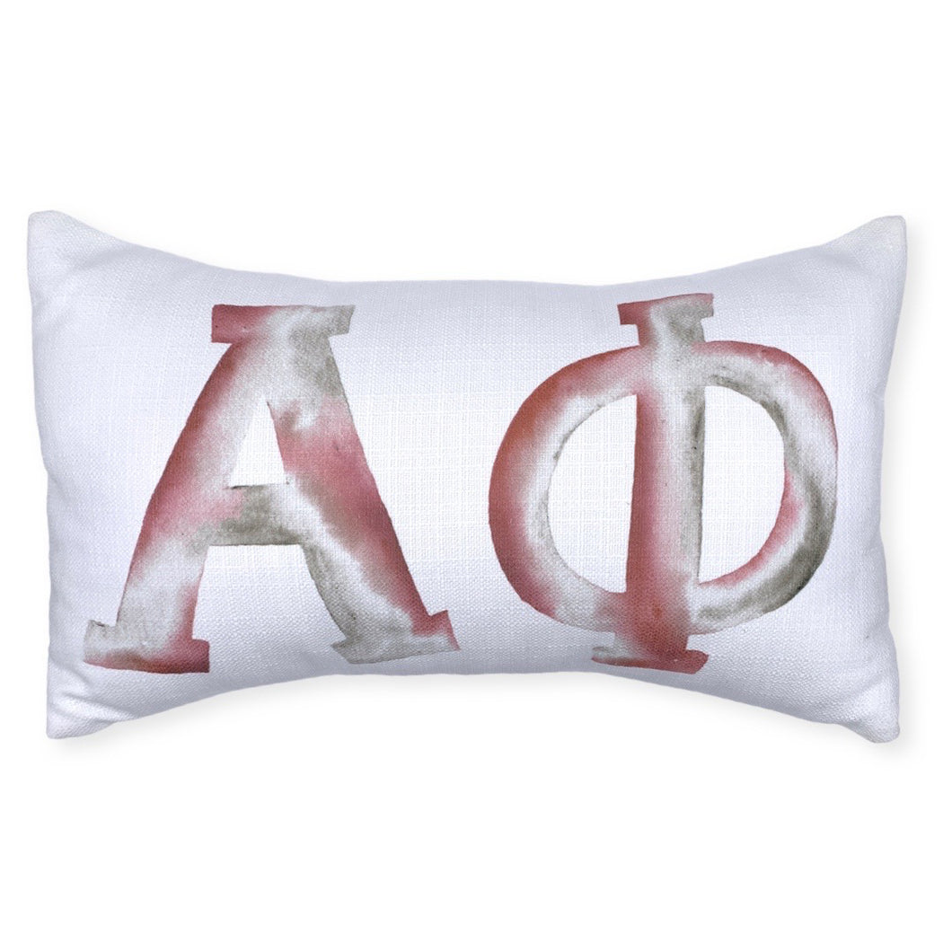 ALPHA PHI WATERCOLOR PILLOW