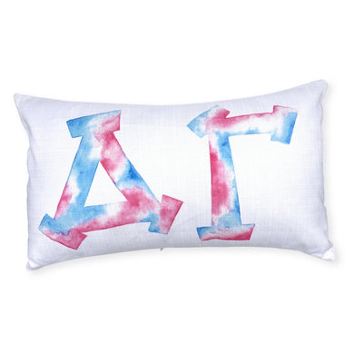 DELTA GAMMA WATERCOLOR PILLOW