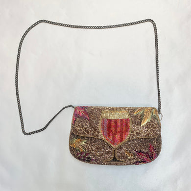 WINE TIME CROSSBODY CLUTCH