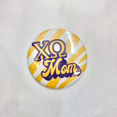 CHI OMEGA MOM BUTTON