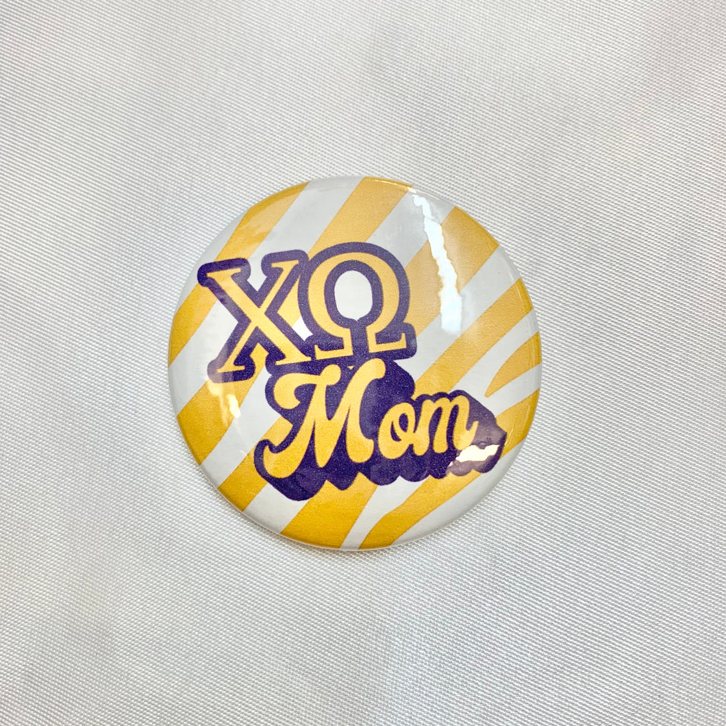 CHI OMEGA MOM BUTTON