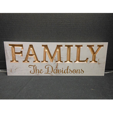 PERSONALIZED FAMILY BLOCK SIGN