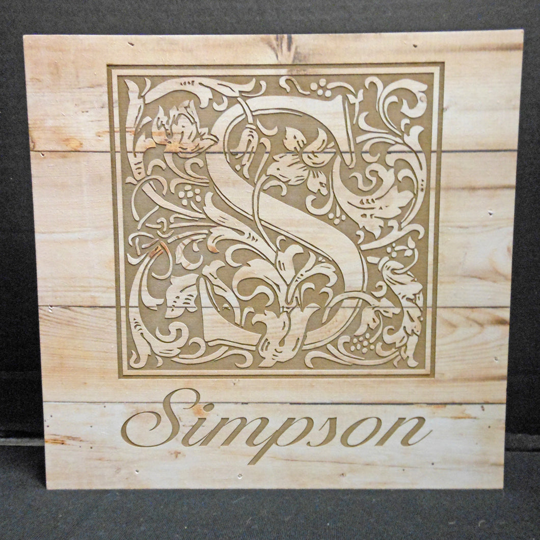 PERSONALIZED WOOD BOX PLAQUE