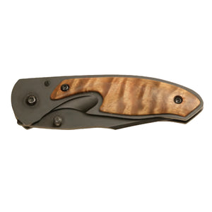 PERSONALIZED WOOD POCKET KNIFE WITH CLIP