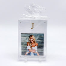 GOLD INITIAL ACRYLIC FRAME
