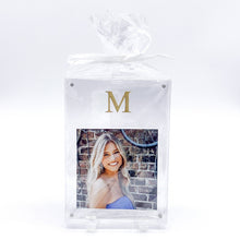 GOLD INITIAL ACRYLIC FRAME