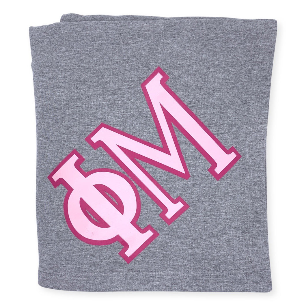 PHI MU TWO COLOR BLANKET