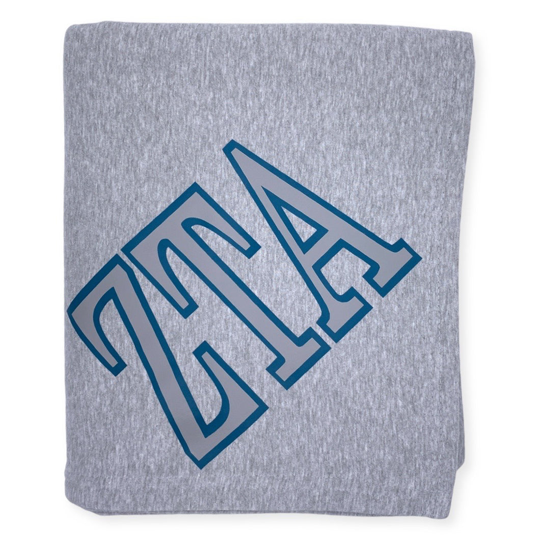 ZETA TAU ALPHA TWO COLOR BLANKET